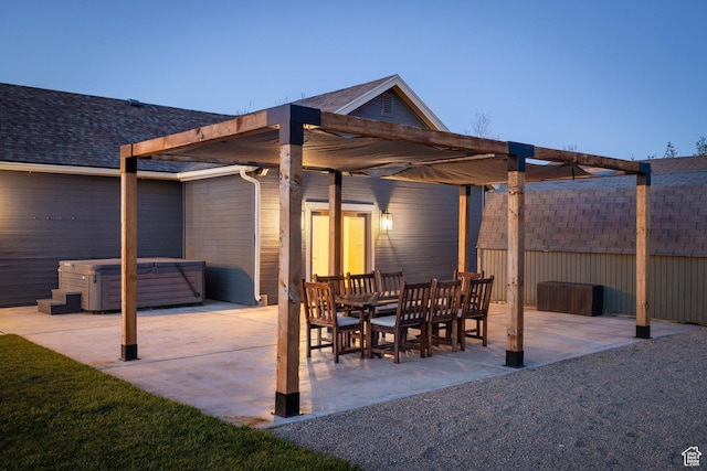 1753 Teal Dr, Kimball Junction, UT 84098 - view of patio / terrace with a hot tub