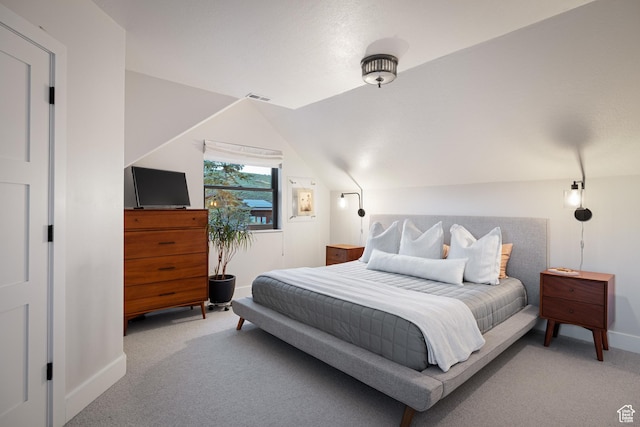 1753 Teal Dr, Kimball Junction, UT 84098 - carpeted bedroom with baseboards and lofted ceiling
