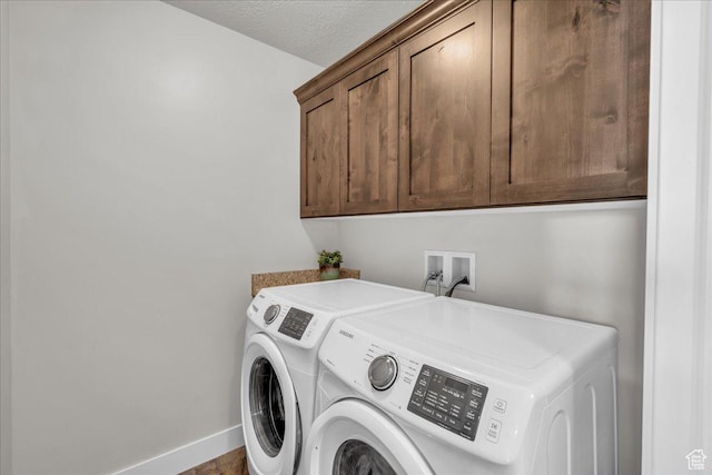1038 S 4575 W, Cedar City, UT 84720 - laundry room with cabinet space, washing machine and clothes dryer, and baseboards