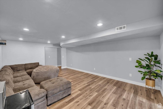 1038 S 4575 W, Cedar City, UT 84720 - living room with light wood-type flooring, recessed lighting, and baseboards