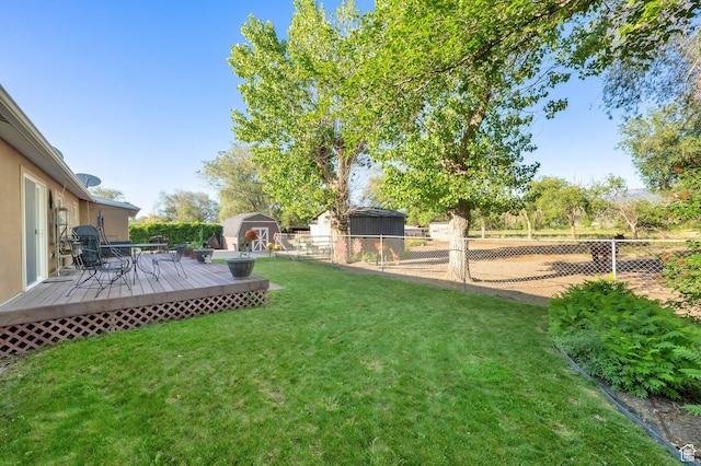 2848 N 2200 W, Salt Lake City, UT 84116 - view of yard with a deck