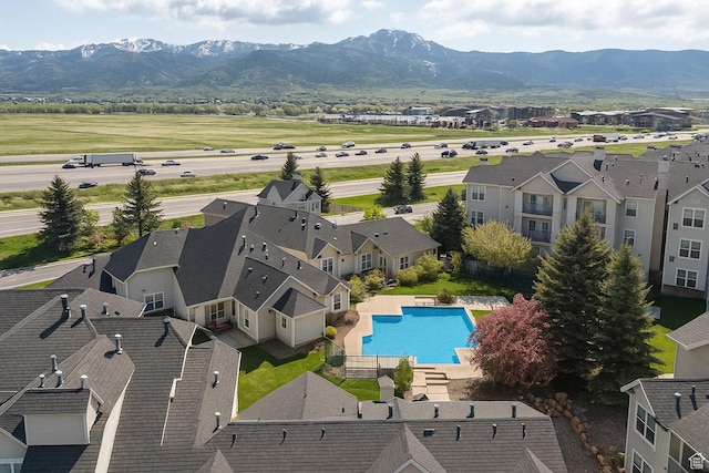 900 Bitner Rd Unit A33, Park City, UT 84098 - drone / aerial view of mountains and a pool