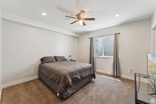 2391 S 330 E, Heber City, UT 84032 - bedroom featuring recessed lighting, carpet floors, baseboards, and ceiling fan