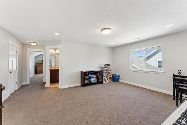 2391 S 330 E, Heber City, UT 84032 - interior space with carpet flooring, baseboards, and recessed lighting