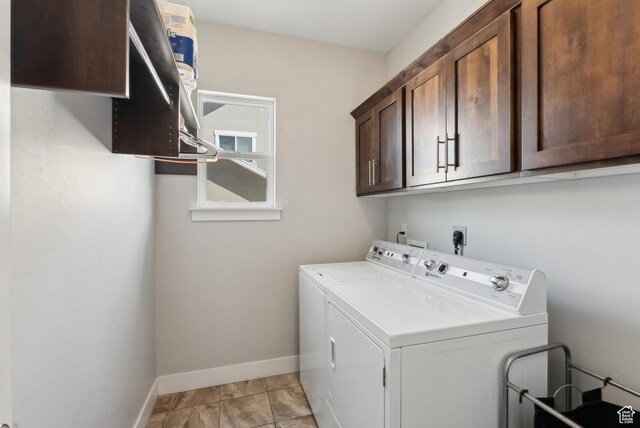 2391 S 330 E, Heber City, UT 84032 - laundry area with separate washer and dryer, cabinet space, and baseboards