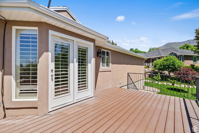 1291 E 5630 S, South Ogden, UT 84403 - wooden terrace with a mountain view