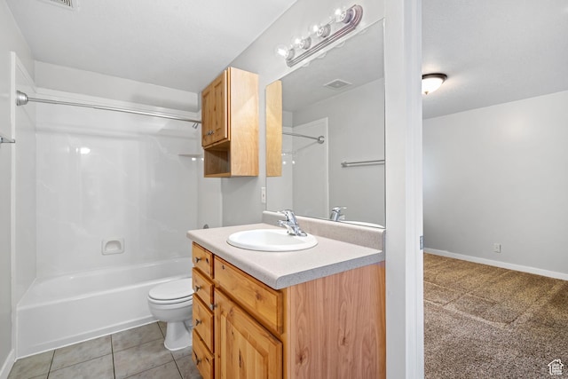 1291 E 5630 S, South Ogden, UT 84403 - full bathroom with vanity, toilet, shower / bathtub combination, and tile patterned flooring