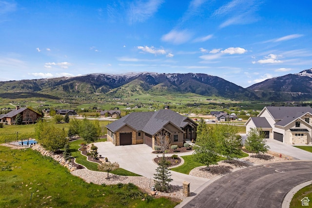 3858 E Eagle Ct, Eden, UT 84310 - view of mountain backdrop featuring nearby suburban area