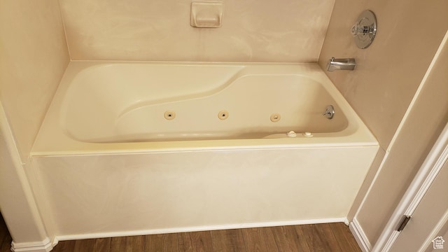 125 W 870 N, Orem, UT 84057 - bathroom with a whirlpool tub and wood finished floors