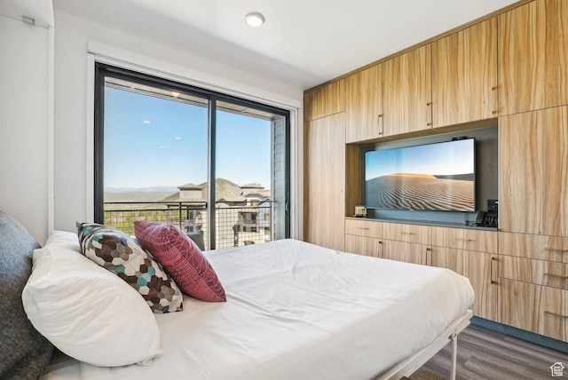 2670 Canyons Resort Dr Unit 319, Park City, UT 84098 - bedroom featuring access to outside and wood finished floors