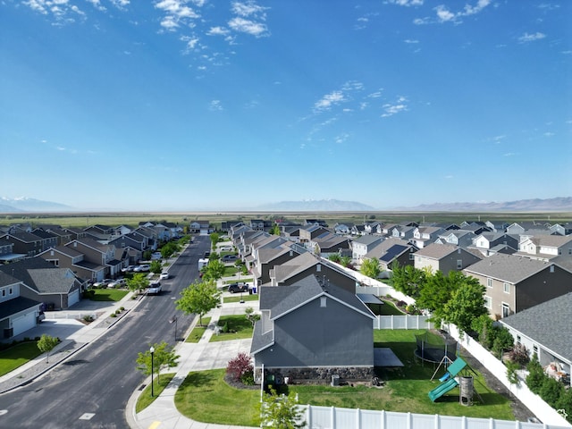 3508 S Creek Side Ln, Syracuse, UT 84075 - aerial view of residential area featuring a mountainous background