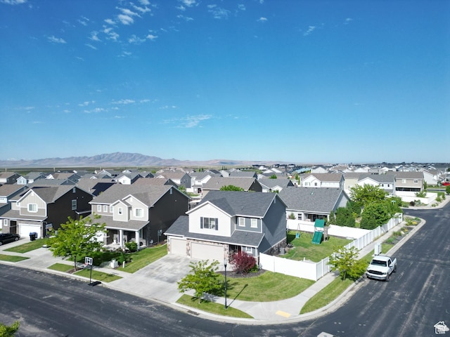 3508 S Creek Side Ln, Syracuse, UT 84075 - aerial view of residential area with mountains
