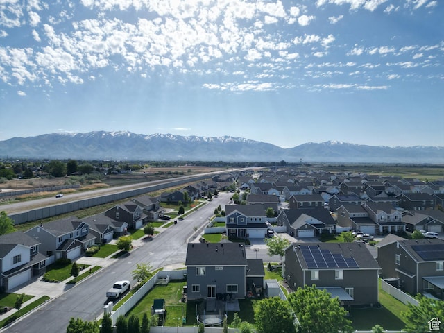 3508 S Creek Side Ln, Syracuse, UT 84075 - aerial view of residential area with a mountainous background