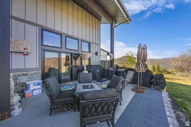 9984 N Rail Loop Unit 29, Heber City, UT 84032 - view of patio / terrace featuring a mountain view