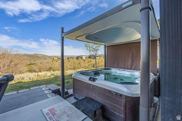 9984 N Rail Loop Unit 29, Heber City, UT 84032 - view of patio with a hot tub