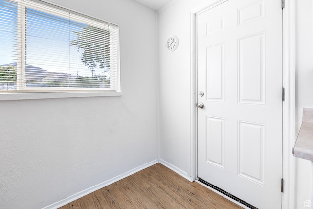 180 W Vine St, Tooele, UT 84074 - entryway with baseboards and wood finished floors