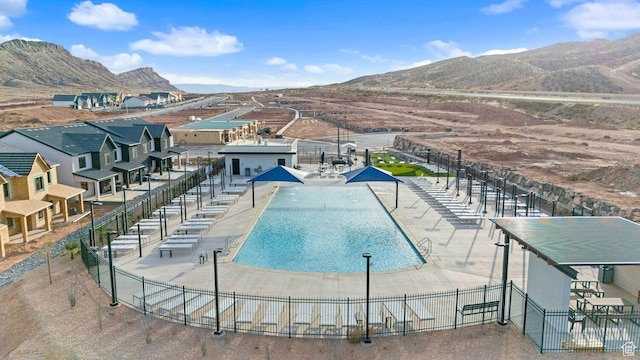 1675 S Ripple Rock Dr Unit 3010, Washington, UT 84780 - community pool featuring a mountain view and a patio