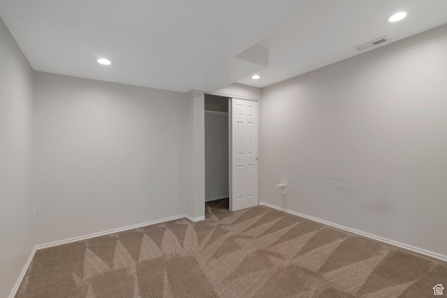 494 E High Berry Ln S, Draper, UT 84020 - finished below grade area featuring carpet floors, baseboards, and recessed lighting
