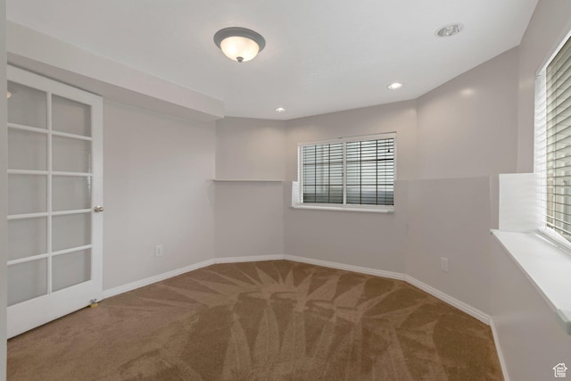 494 E High Berry Ln S, Draper, UT 84020 - unfurnished room featuring carpet floors, baseboards, and recessed lighting