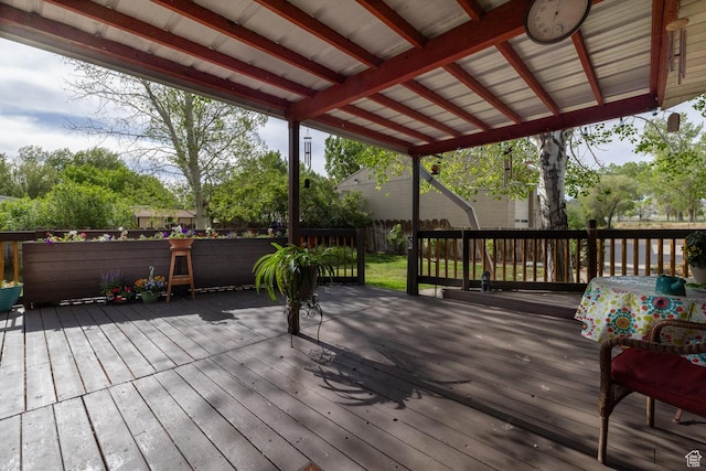 1273 W 1500 S, Vernal, UT 84078 - wooden deck with a fenced backyard