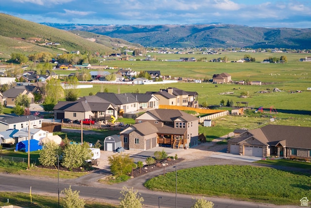 300 E 400 S, Kamas, UT 84036 - aerial perspective of suburban area with mountains