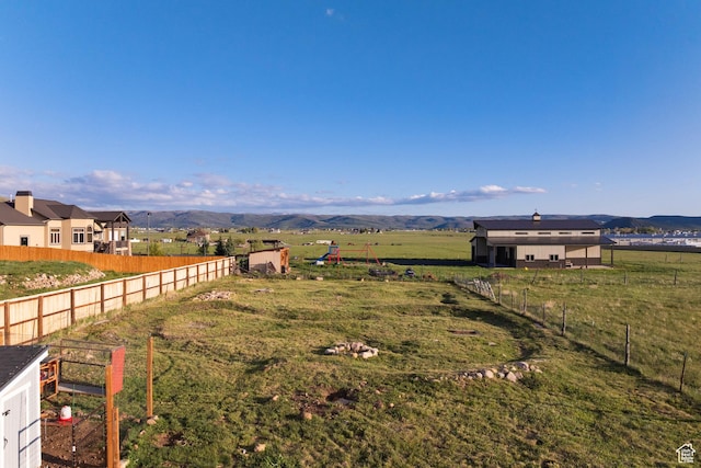 300 E 400 S, Kamas, UT 84036 - view of yard featuring a mountain view and a rural view