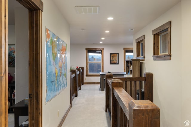 300 E 400 S, Kamas, UT 84036 - corridor with recessed lighting, baseboards, and light colored carpet