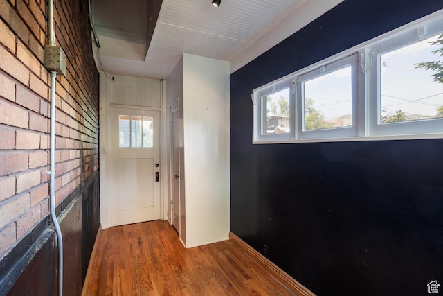 216 B St, Salt Lake City, UT 84103 - doorway to outside with wood finished floors