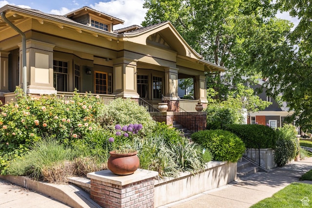 216 B St, Salt Lake City, UT 84103 - view of front facade with a porch
