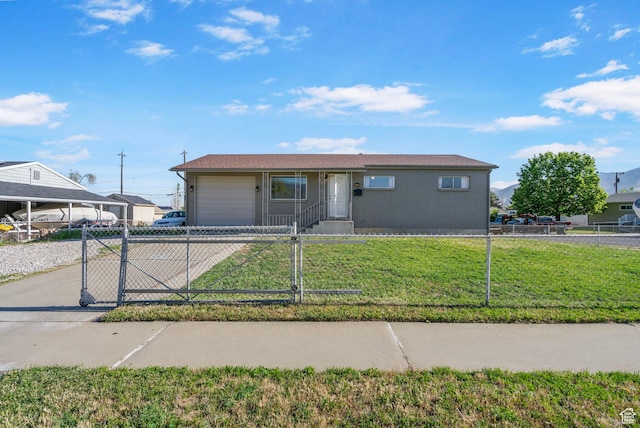 293 E 600 N, Tooele, UT 84074 - single story home featuring concrete driveway, an attached garage, and a gate