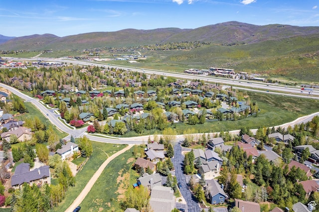 7403 Brook Hollow Loop Rd, Park City, UT 84098 - aerial view of property's location with nearby suburban area and a mountain backdrop