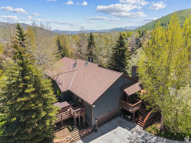 3058 Elk Run Dr W, Park City, UT 84098 - view from above of property with a mountainous background