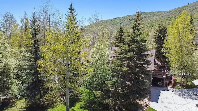 3058 Elk Run Dr W, Park City, UT 84098 - mountain view with a heavily wooded area