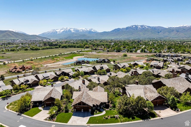 201 N Kings Peak Ct Unit Cp-23, Heber City, UT 84032 - aerial view of residential area with a water and mountain view