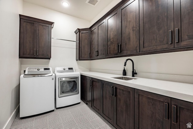 201 N Kings Peak Ct Unit Cp-23, Heber City, UT 84032 - laundry area featuring cabinet space, washing machine and clothes dryer, recessed lighting, and baseboards