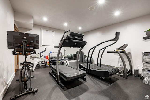 2938 Daybreaker Dr, Park City, UT 84098 - workout area featuring recessed lighting