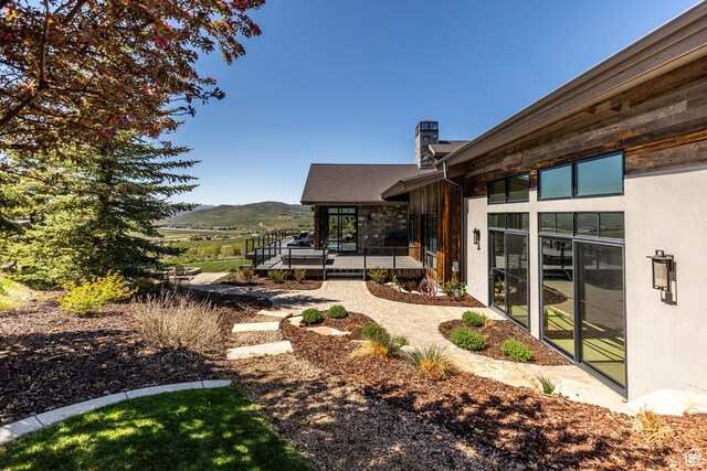 5925 Mountain Ranch Dr, Park City, UT 84098 - view of yard featuring a mountain view