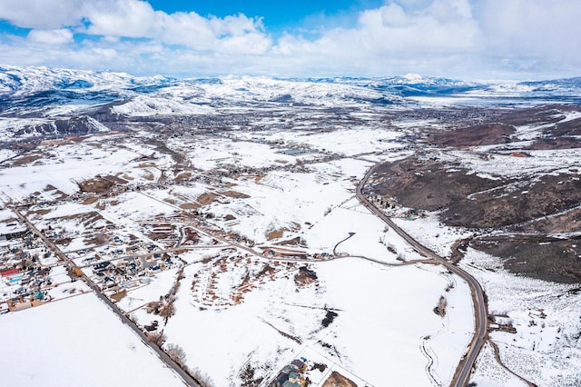 1460 Rocky Mountain Way Unit 223, Francis, UT 84036 - snowy aerial view featuring a mountain view