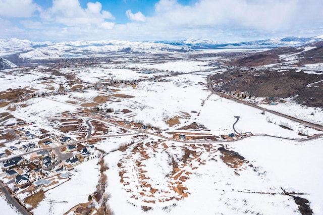 1460 Rocky Mountain Way Unit 223, Francis, UT 84036 - snowy aerial view featuring a mountain view