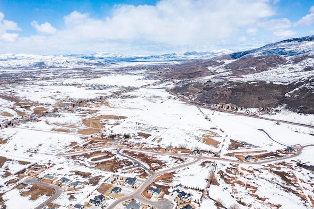 1460 Rocky Mountain Way Unit 223, Francis, UT 84036 - snowy aerial view featuring a mountain view