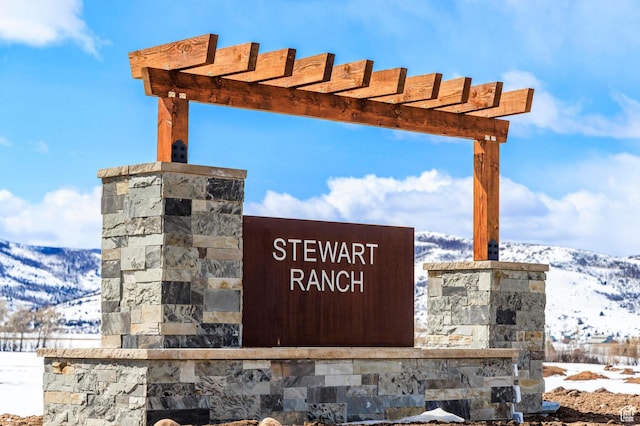 1460 Rocky Mountain Way Unit 223, Francis, UT 84036 - community / neighborhood sign featuring a mountain view