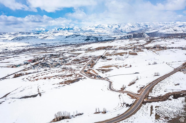 1460 Rocky Mountain Way Unit 223, Francis, UT 84036 - snowy aerial view with a mountain view