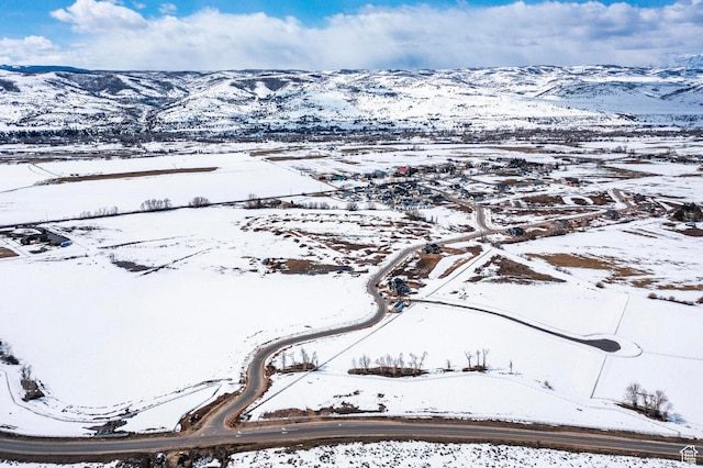 1460 Rocky Mountain Way Unit 223, Francis, UT 84036 - snowy aerial view with a mountain view