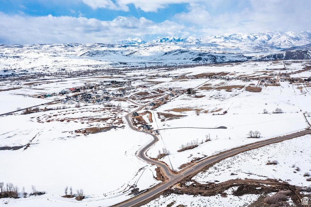 1460 Rocky Mountain Way Unit 223, Francis, UT 84036 - snowy aerial view with a mountain view