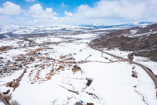 1460 Rocky Mountain Way Unit 223, Francis, UT 84036 - snowy aerial view with a mountain view