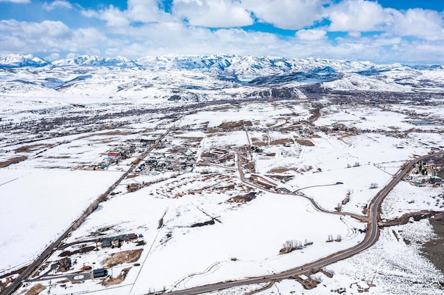 1460 Rocky Mountain Way Unit 223, Francis, UT 84036 - snowy aerial view featuring a mountain view