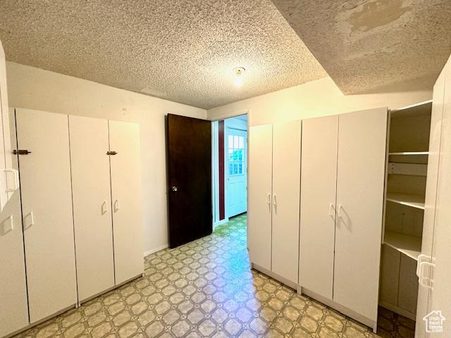 558 E Center St, Kaysville, UT 84037 - unfurnished bedroom with light flooring, a textured ceiling, and a closet