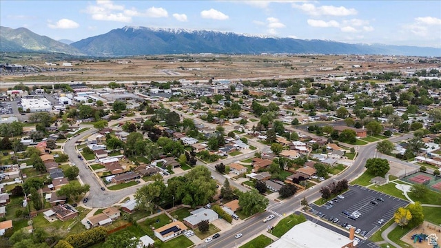 5824 S 2150 W, Roy, UT 84067 - aerial view of property and surrounding area featuring a mountain backdrop