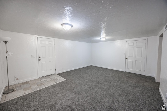 253 S 100 W, American Fork, UT 84003 - finished below grade area with carpet, baseboards, and a textured ceiling