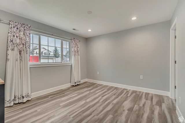 1874 W 180 S, Orem, UT 84059 - empty room with wood finished floors, baseboards, and recessed lighting